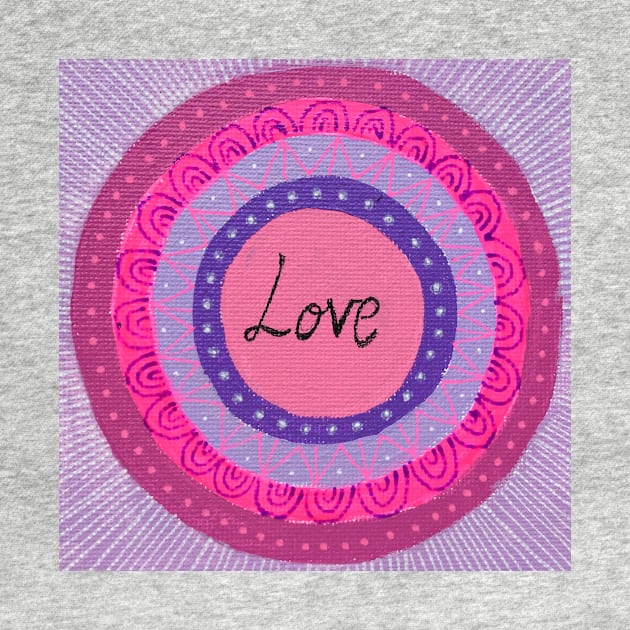 Pink Love Mandala by MyCraftyNell